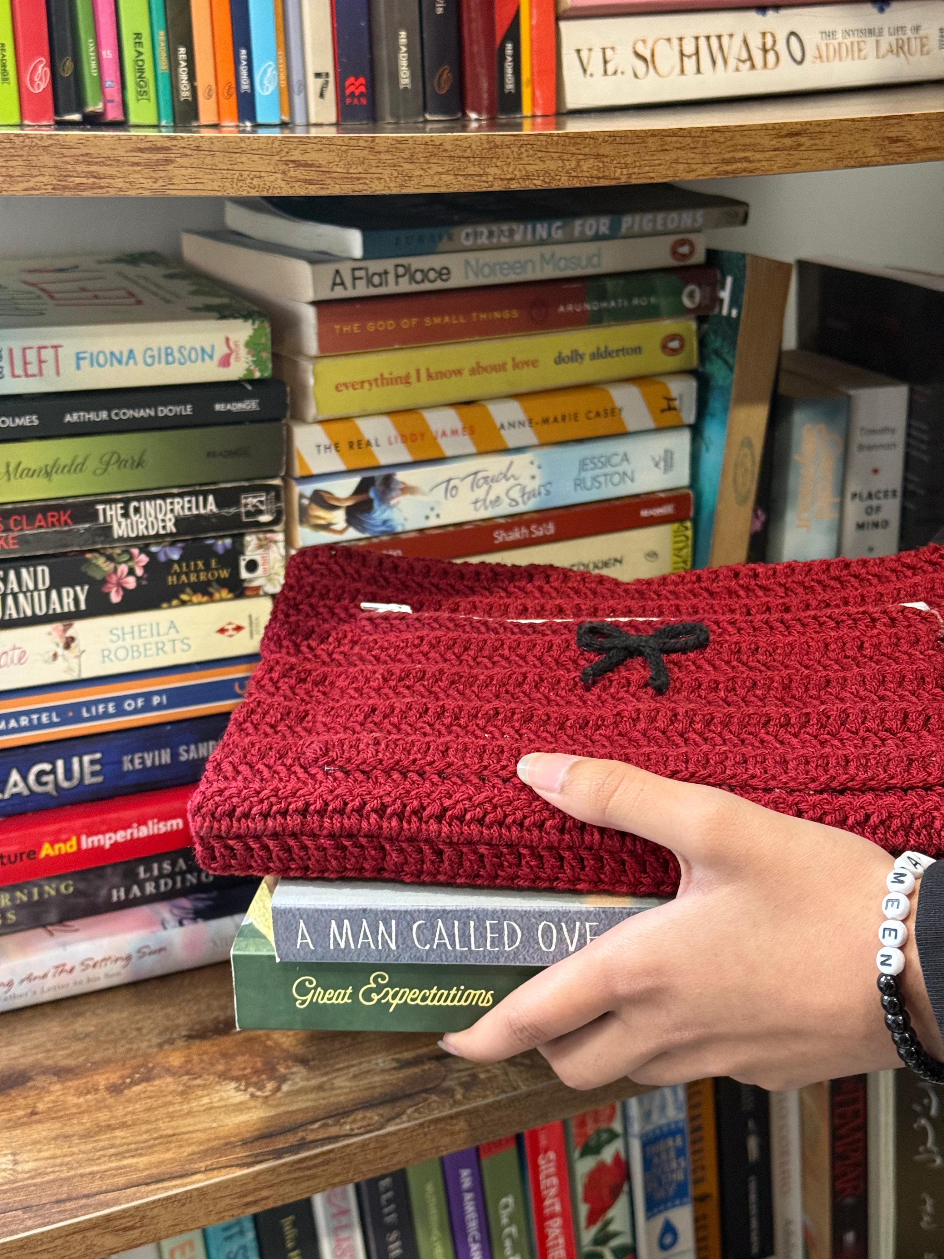 Book Cover with Zipper Pouch